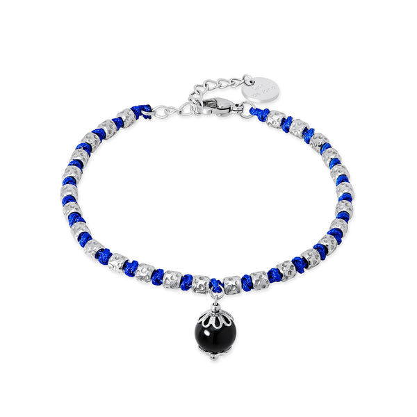 Bracciale acciaio e tessuto Su Kokku