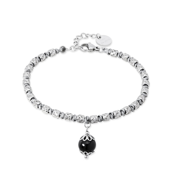 Bracciale acciaio e tessuto Su Kokku